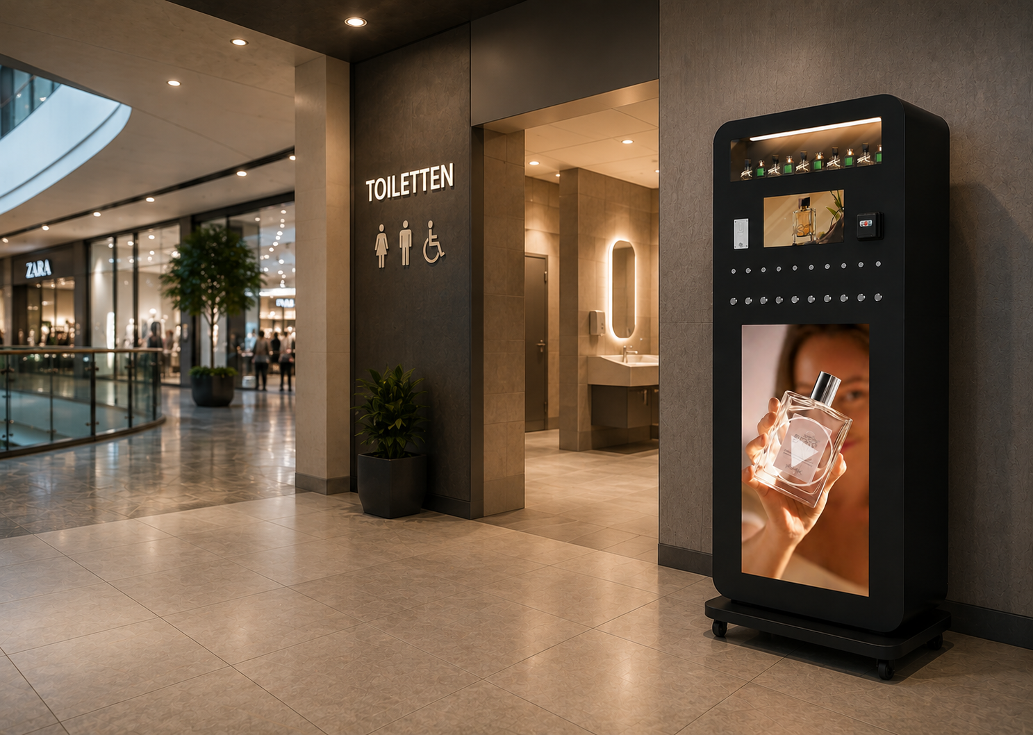 Duftbar-Automat im Einkaufszentrum