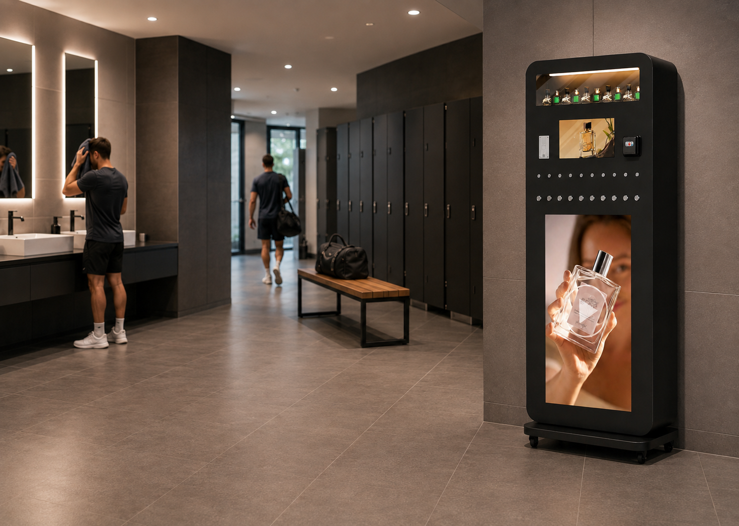 Duftbar-Automat im Fitnessstudio